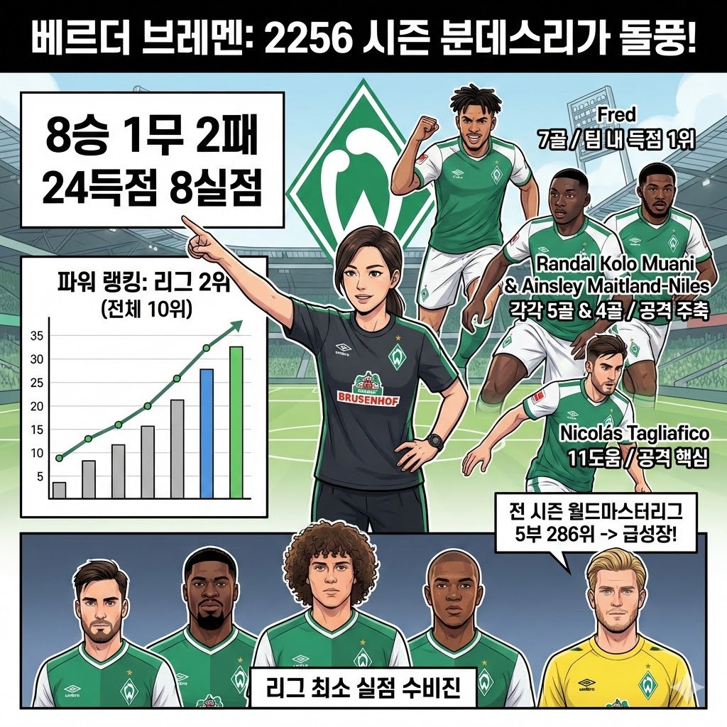 브레멘 돌풍! 안유진 매직 통했다
